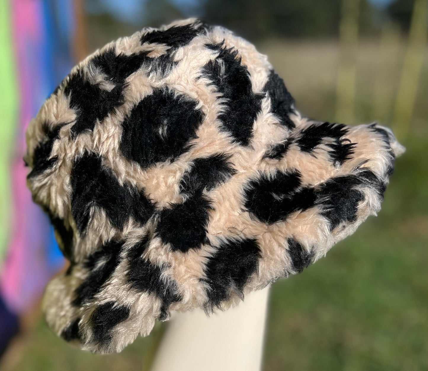 Leopard Sherpa Bucket Hat