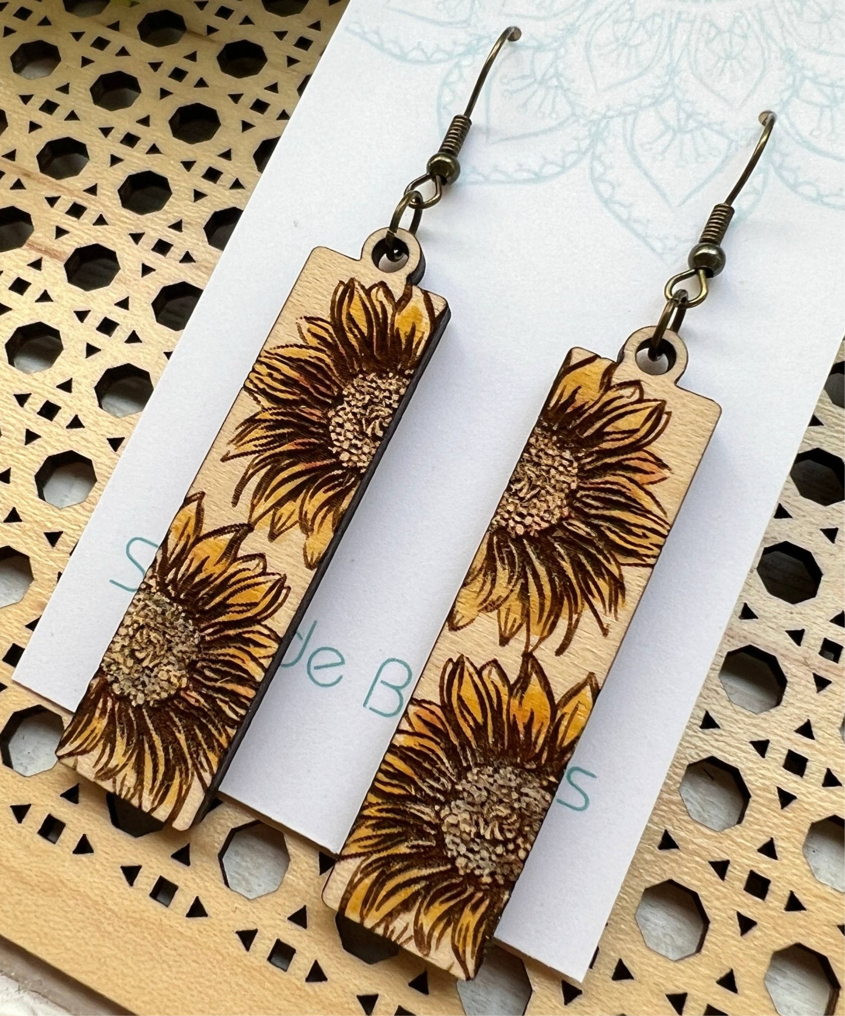 Sunflower Bar Dangle by Seaside Blooms - the Boujee Sunflower