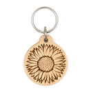 Sunflower Wood Keychain - the Boujee Sunflower