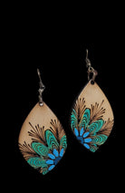 Wooden Boho Flower Earrings - the Boujee Sunflower