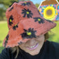 Floral Faux Fur Bucket Hat - the Boujee Sunflower