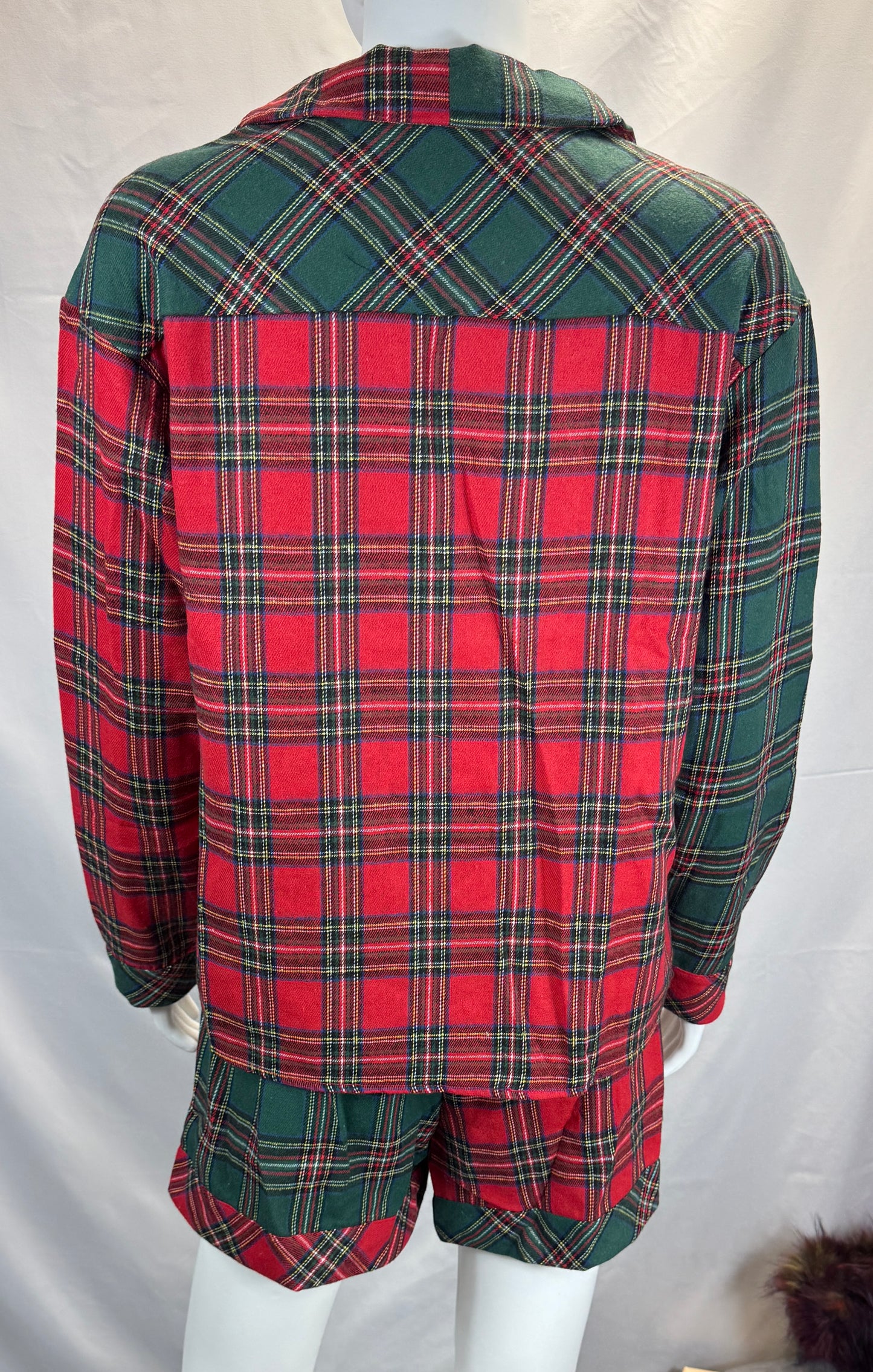 Plaid Christmas Pajamas Set