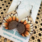 Sunflower Water Color Earrings - the Boujee Sunflower