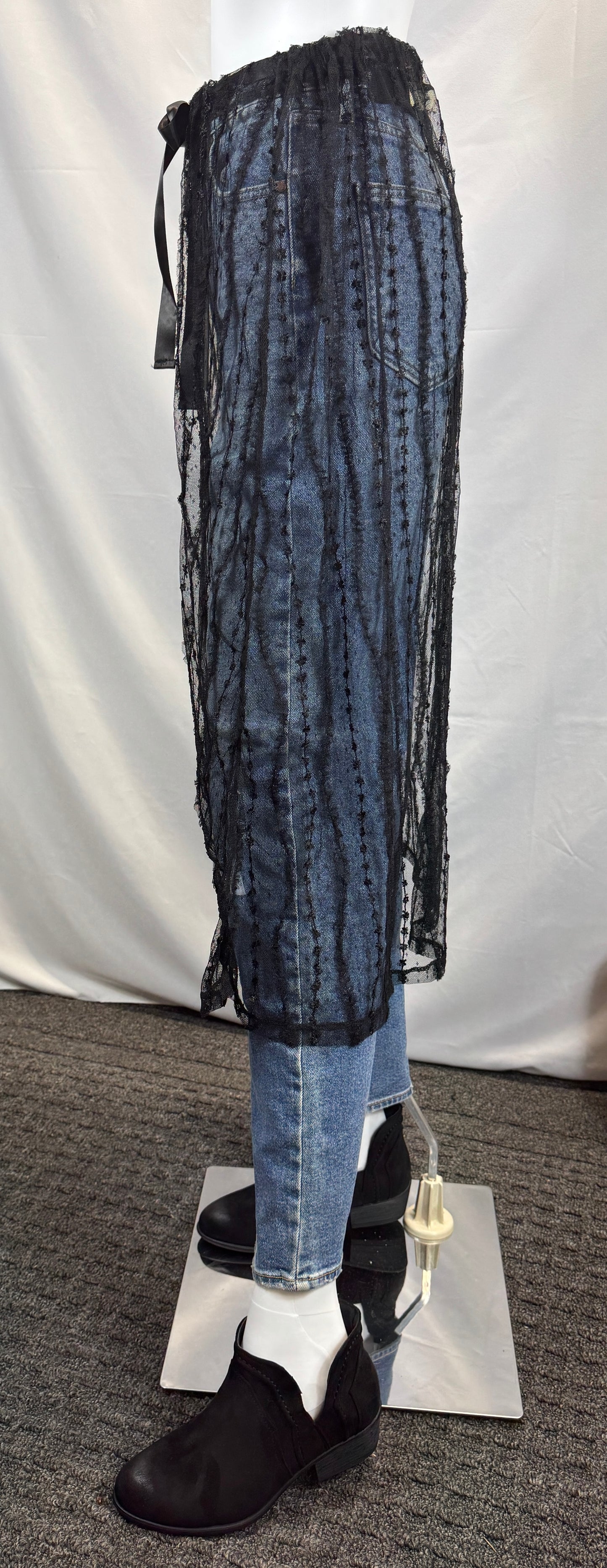 SHEER LAYERED MESH SKIRT