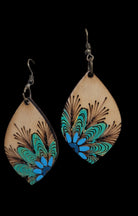 Wooden Boho Flower Earrings - the Boujee Sunflower