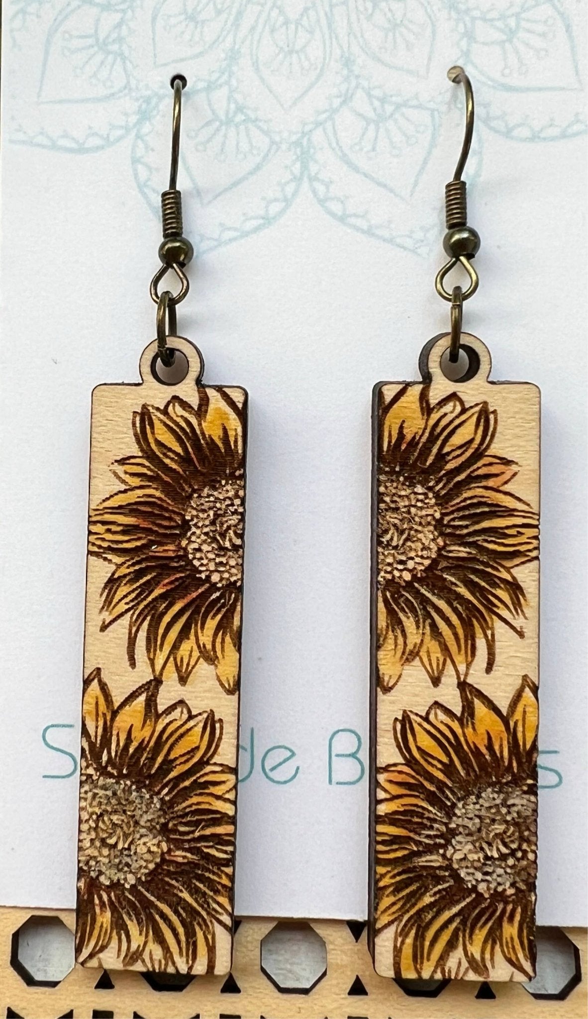 Sunflower Bar Dangle by Seaside Blooms - the Boujee Sunflower