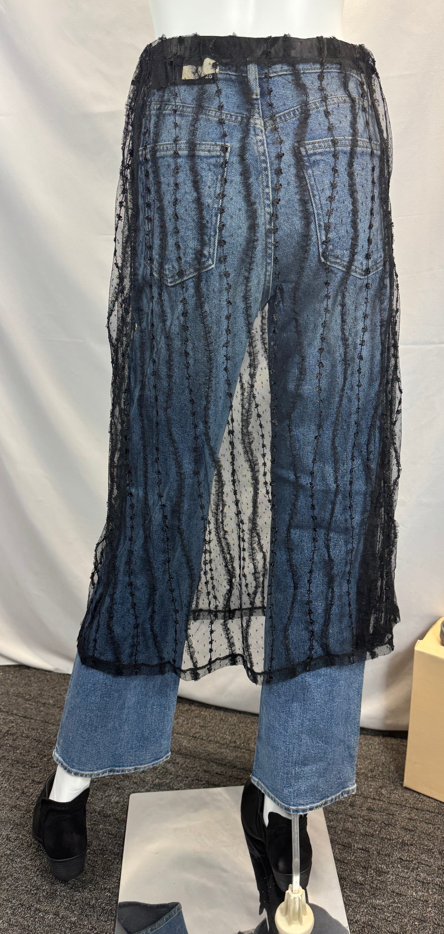 SHEER LAYERED MESH SKIRT