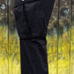 ADORA LA brand. These black cargo pants feature a low rise, straight fit with an adjustable D-ring waist detail. S, M, L $48