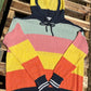 ADORA LA brand. Soft multicolored rainbow hoodie with drawstrings. S, M, L $35