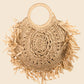 Straw Braided Fringe Bag - the Boujee Sunflower