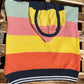 ADORA LA brand. Soft multicolored rainbow hoodie with drawstrings. S, M, L $35