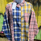 AEMI & CO brand. Multicolored plaid flannel button down with front pocket. Pink, blue, yellow. S, M, L $28