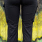 ADORA LA brand. These black cargo pants feature a low rise, straight fit with an adjustable D-ring waist detail. S, M, L $48