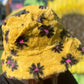 Floral Faux Fur Bucket Hat - the Boujee Sunflower