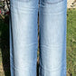 42POPS brand. These Chambray pants have a paper bag waist, pockets and a wide leg design. S, L, XL $32.75