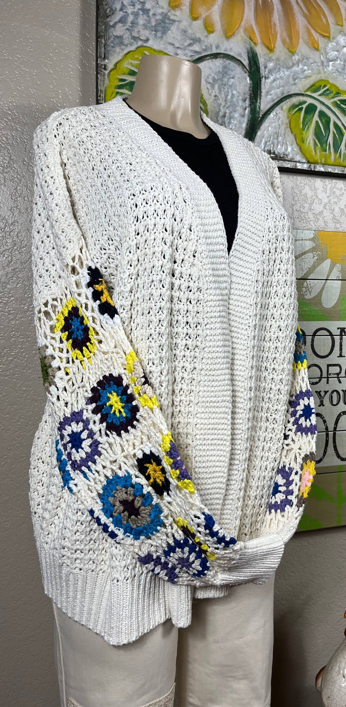 Plus Multi Pattern Cardigan