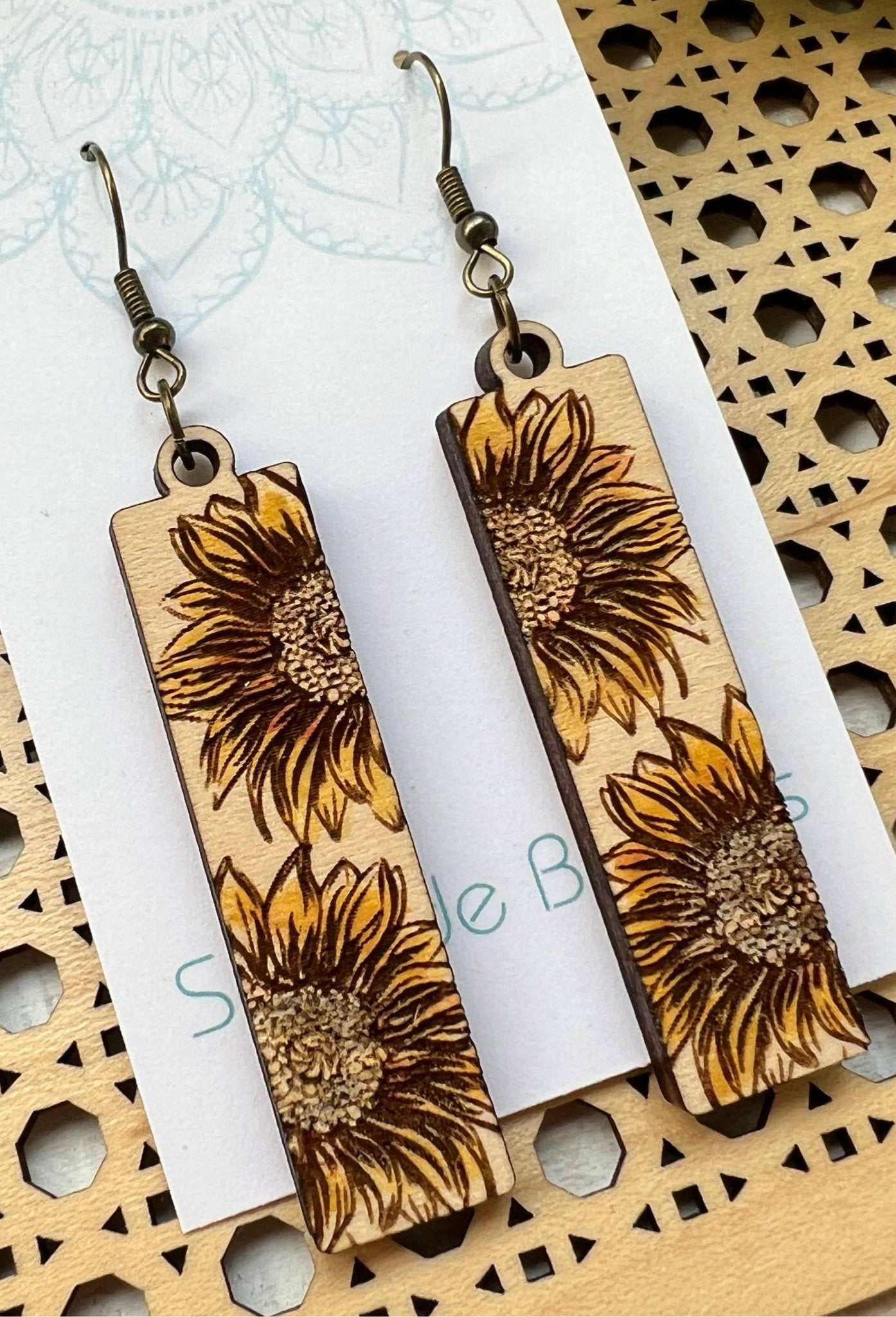 Sunflower Bar Dangle by Seaside Blooms - the Boujee Sunflower