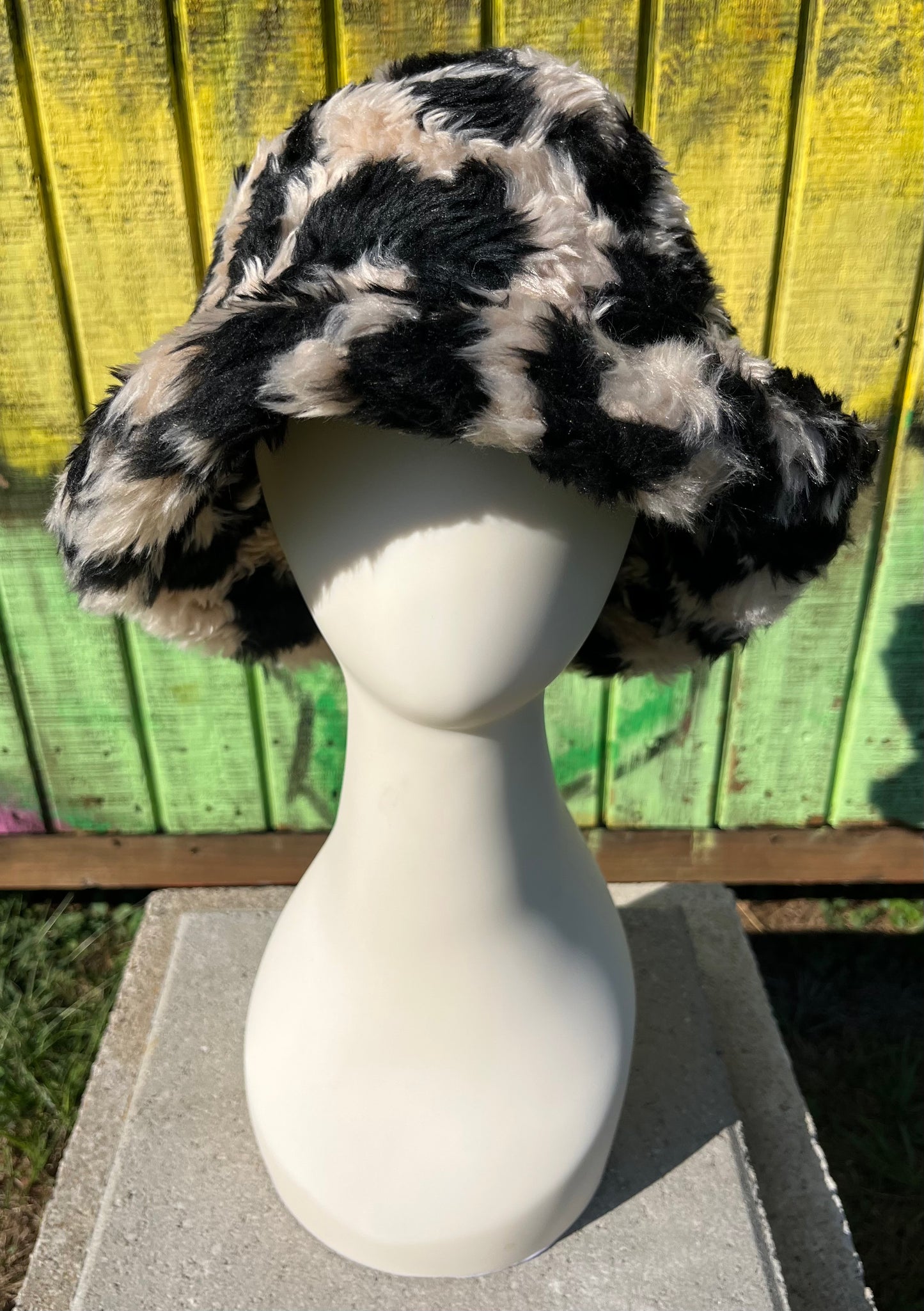 Leopard Sherpa Bucket Hat - the Boujee Sunflower