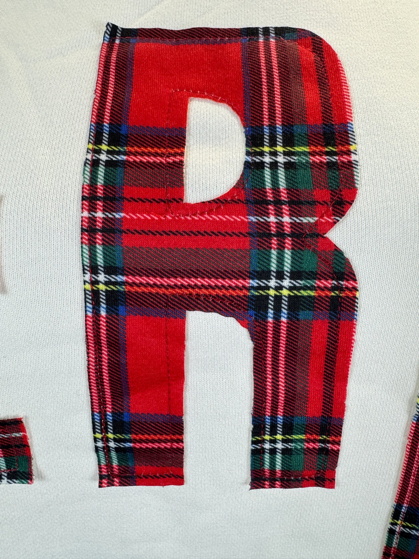 Merry Letter Patchwork Sweatshirt