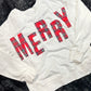 Merry Letter Patchwork Sweatshirt
