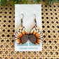 Sunflower Water Color Earrings - the Boujee Sunflower