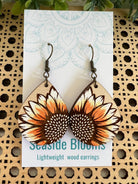 Sunflower Water Color Earrings - the Boujee Sunflower