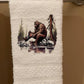 Bathing Bigfoot wash rag, hand towel, bath towel 3 piece set - the Boujee Sunflower