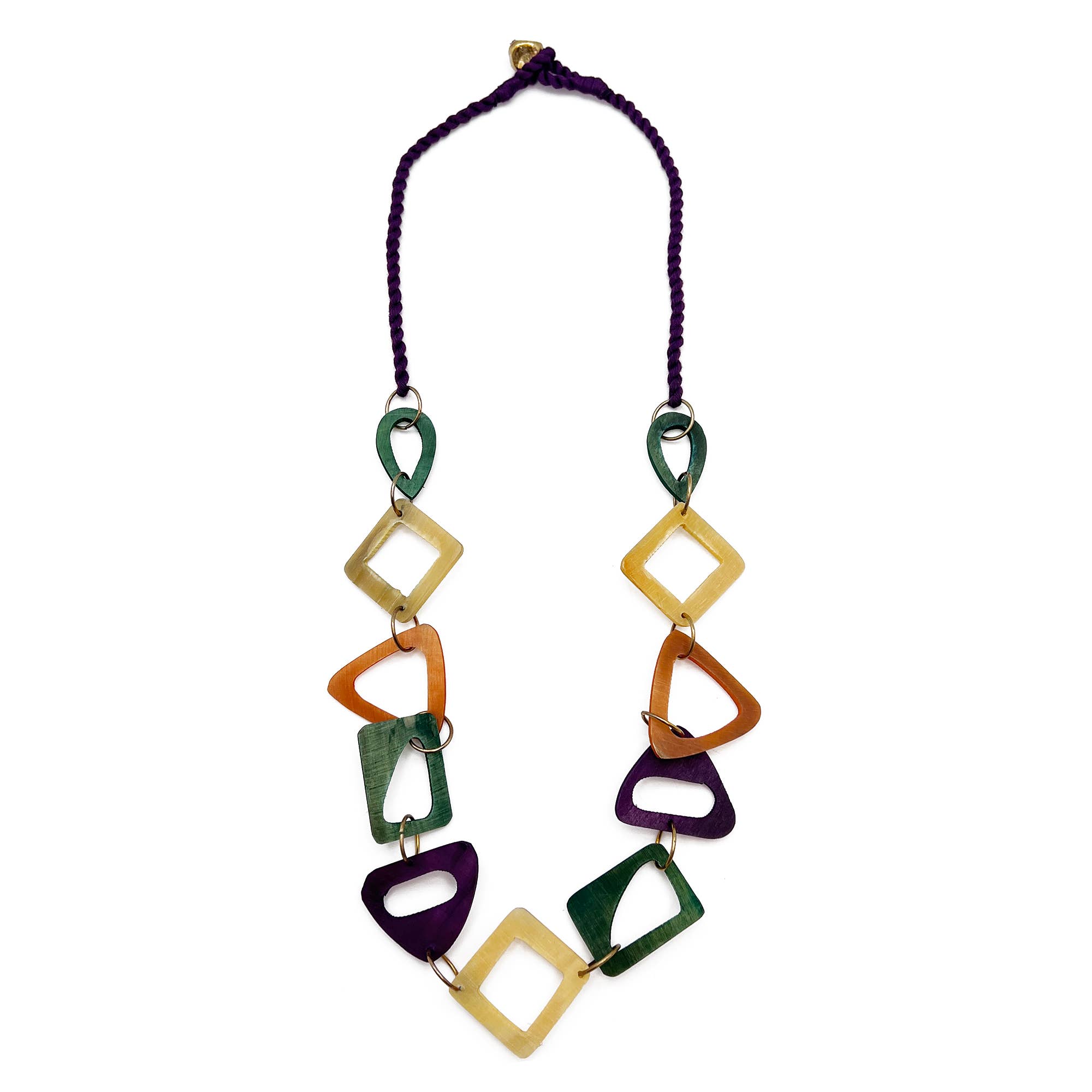 Omala Bold & Brash Necklace - Mixed Abstract Shapes - the Boujee Sunflower