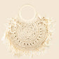 Straw Braided Fringe Bag - the Boujee Sunflower