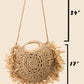 Straw Braided Fringe Bag - the Boujee Sunflower