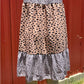 Vanilla Monkey. Color block animal print tie keyhole neck. Sleeveless. Tiered. Dress it up or down. S, M, L $25