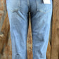 VERVET by FLYING MONKEY brand. Distressed Stretch Boyfriend Jeans with stretchy, slouchy fit and double cuff hem.