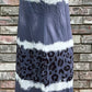 Gray/Blue Leopard T-shirt Dress - the Boujee Sunflower