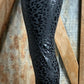 Blushing Owl Co brand. Shiny black leopard print leggings with high waist. S, M, L, XL. $20