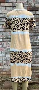 Cream Leopard T-shirt Dress - the Boujee Sunflower