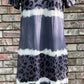 Shiying Fashion brand. This t-shirt dress combines color blocking tie dye, solid blue and leopard tiers with a v-neck. S, M, L, XL. $26