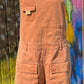 Oli&Hali brand. This camel washed denim romper has 4 front pockets and 2 back pockets. Thin shoulder straps held by brass grommets with back zipper accent and threaded red happy face. TTS. 100% cotton. Handwash cold. Lay flat to dry. S, M, L $50